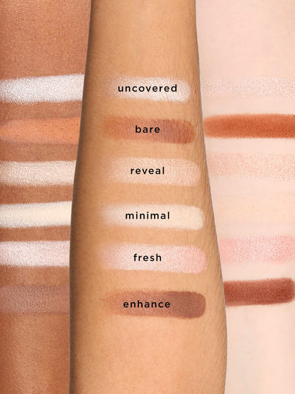 exposed Amazonian clay travel palette