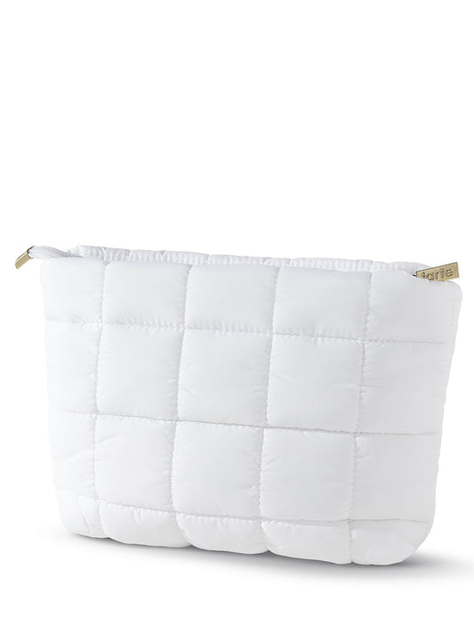 tarte™ puffy makeup bag in white