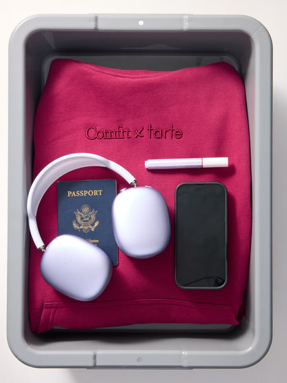tarte x Comfrt airplane mode travel sweatpants